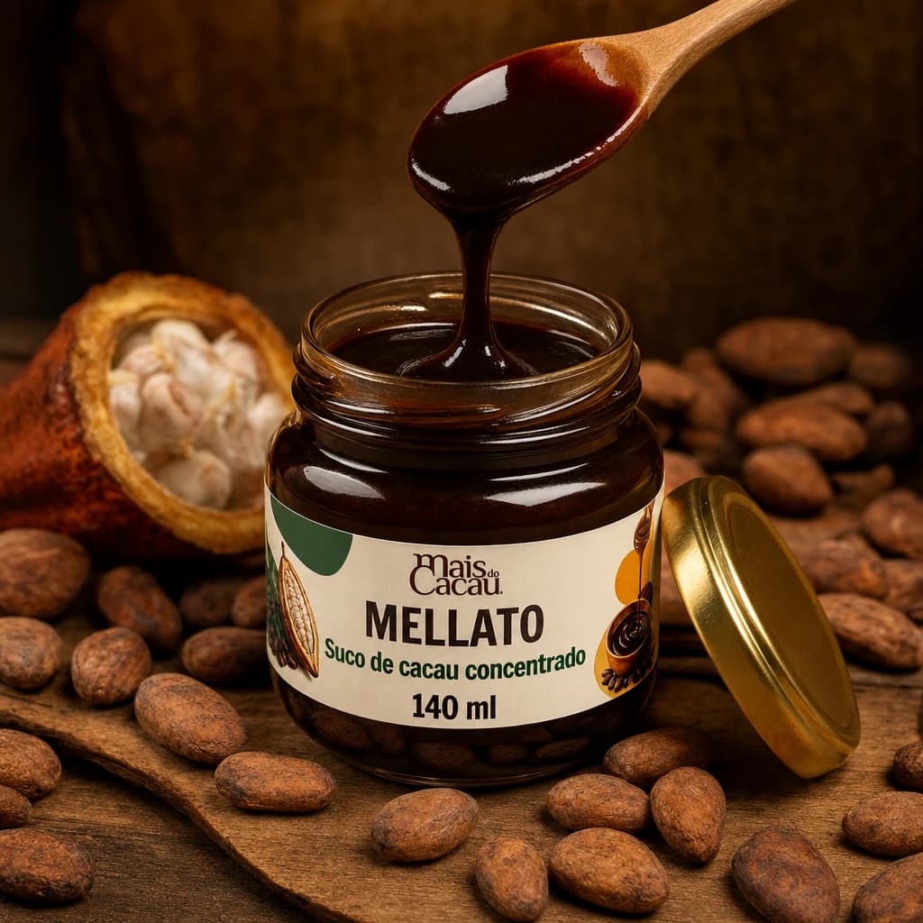 Mellato — suco de cacau concentrado